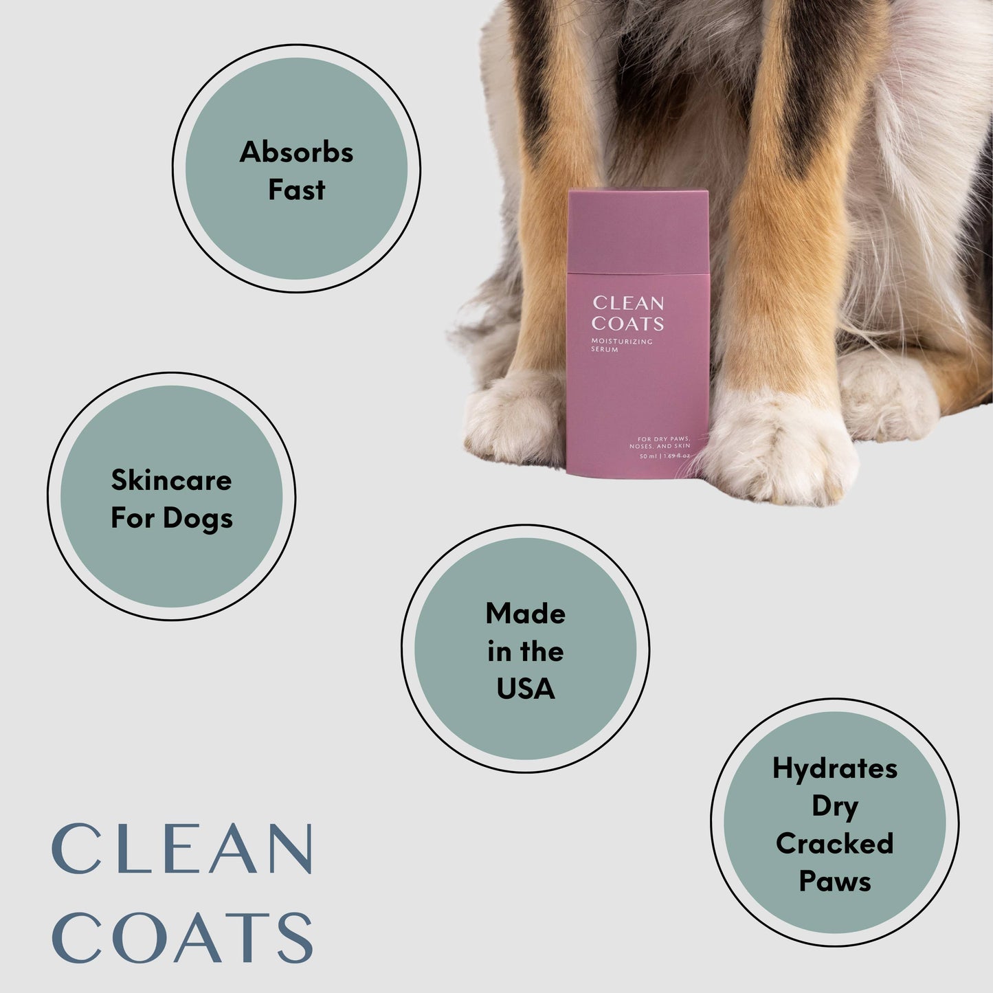 Dog Moisturizing Serum for Paws & Noses - Fast Absorbing