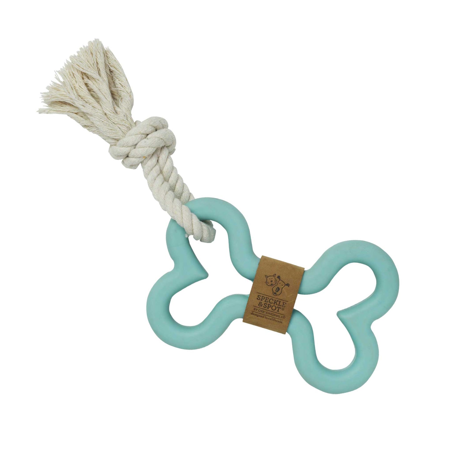 Tug & Fetch Rubber Bone Dog Toy