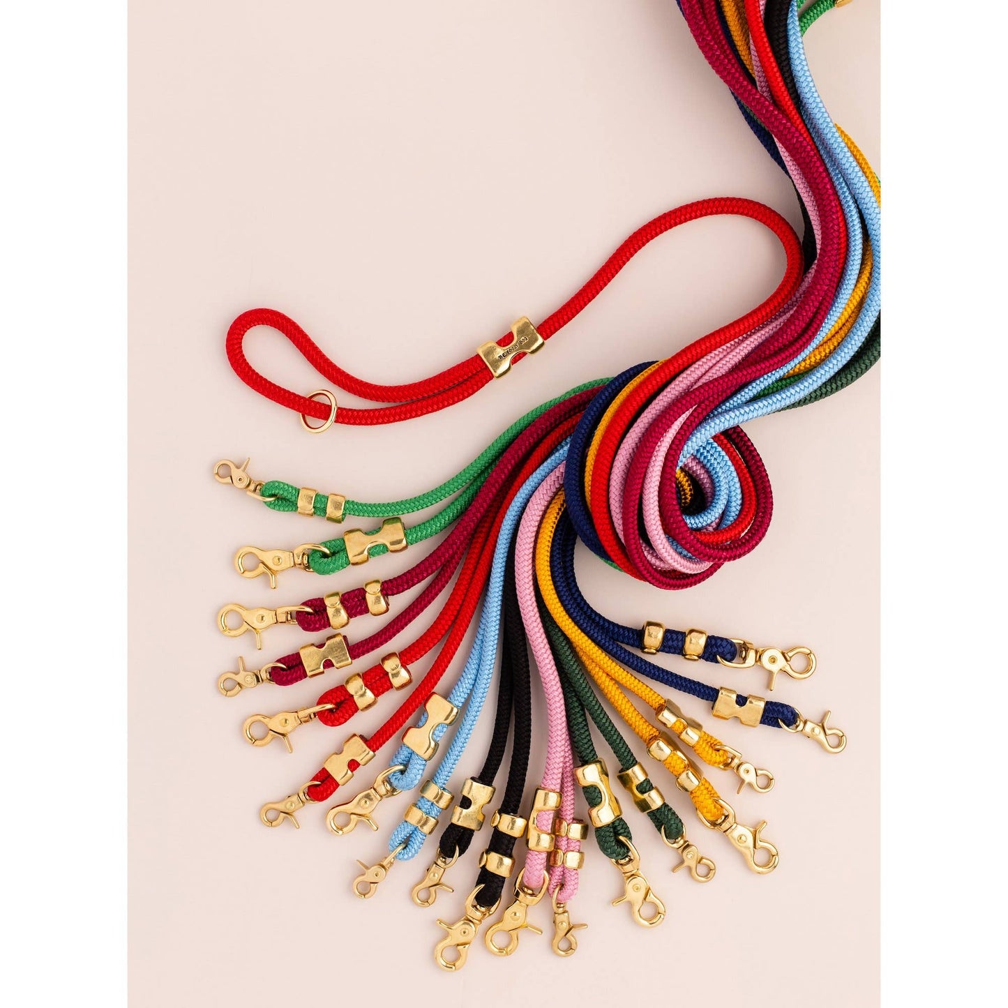 Ruby Red Marine Rope Dog Leash