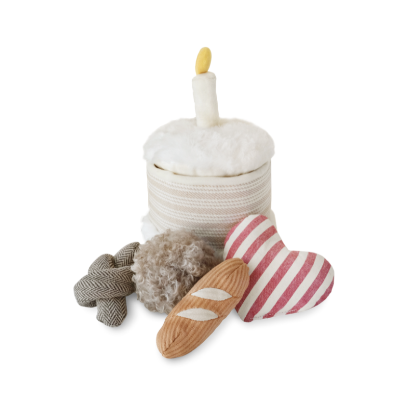 Birthday Cake Burrow Enrichment Dog Toy