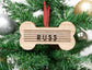 Christmas Wooden Bone Letterboard Pet Ornament