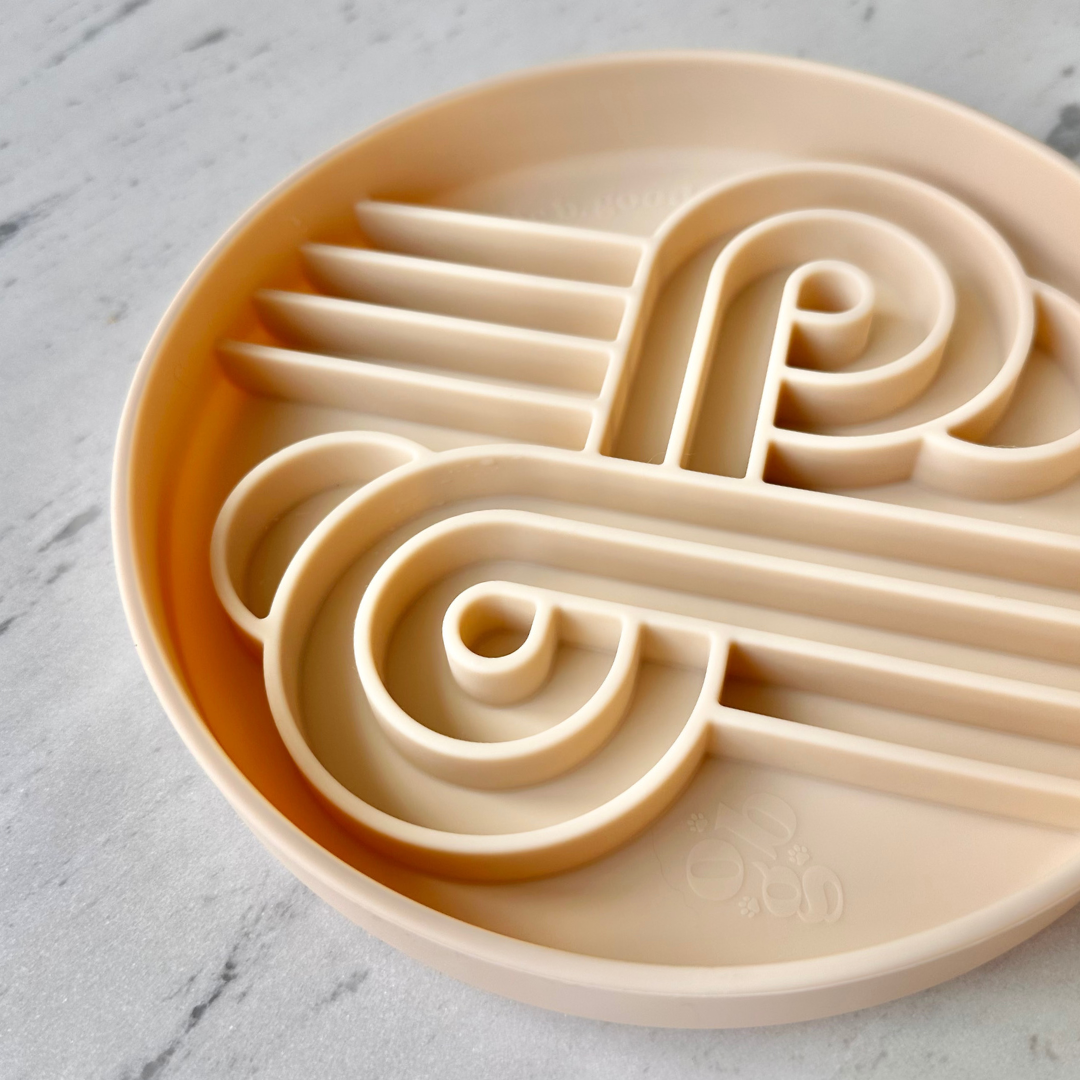 Zoomies slow feeder bowl | oatmeal