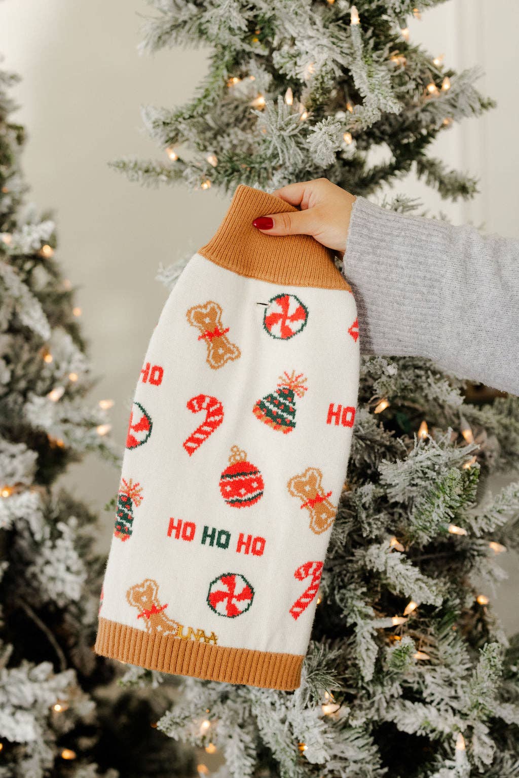 Holly Jingles Dog Sweater