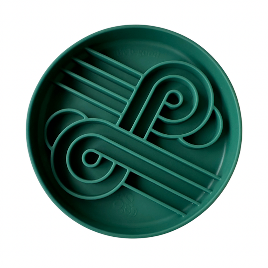 Zoomies slow feeder bowl | zucchini