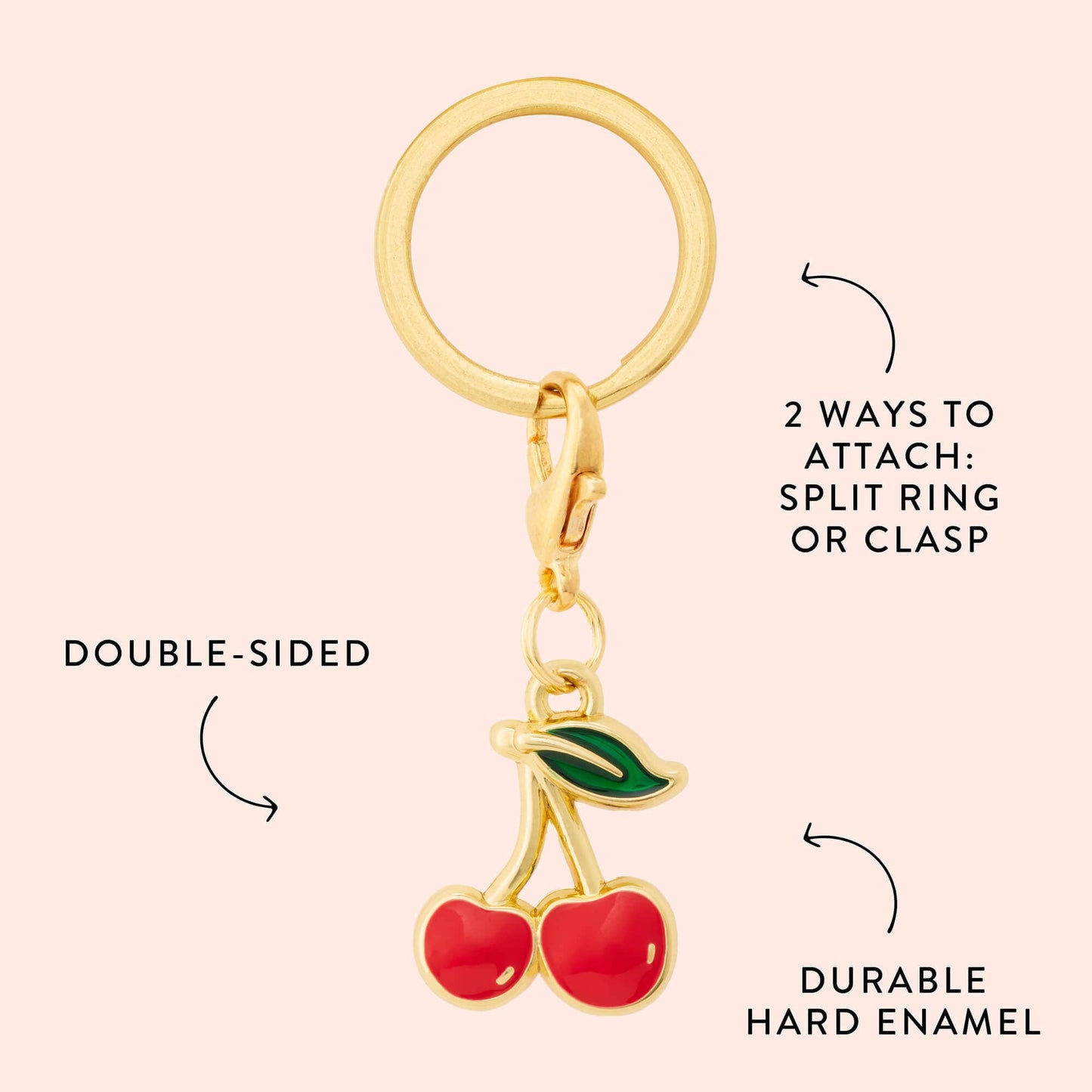 Cherries Collar Charm