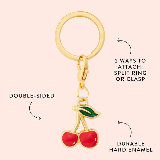 Cherries Collar Charm