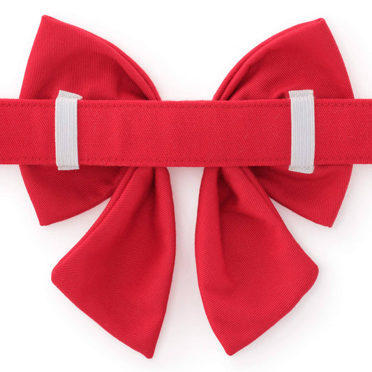 Hearts Embroidered Lady Dog Bow for Collar