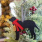 Santa Paws Labrador Christmas Ornament