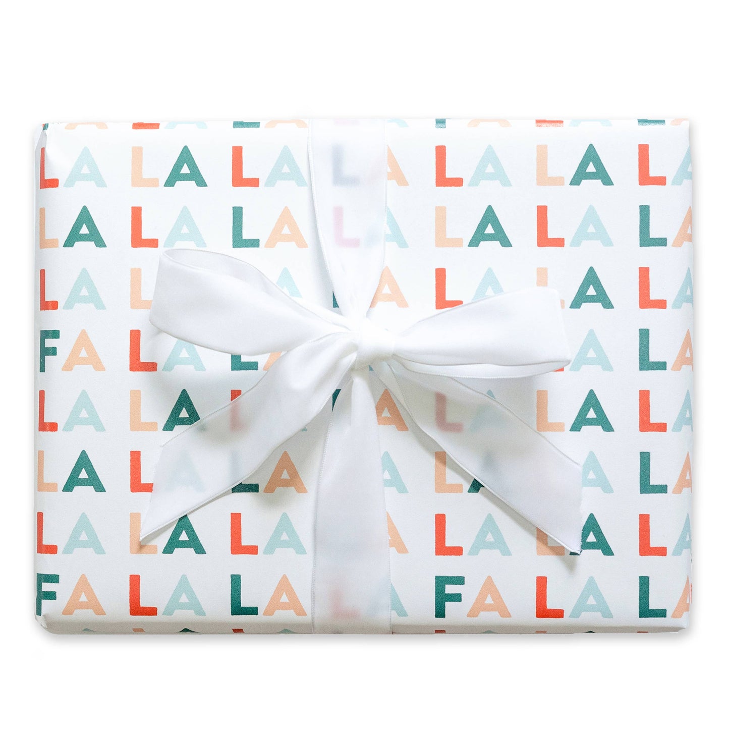 FA LA LA Lettered Wrapping Paper Continuous Roll