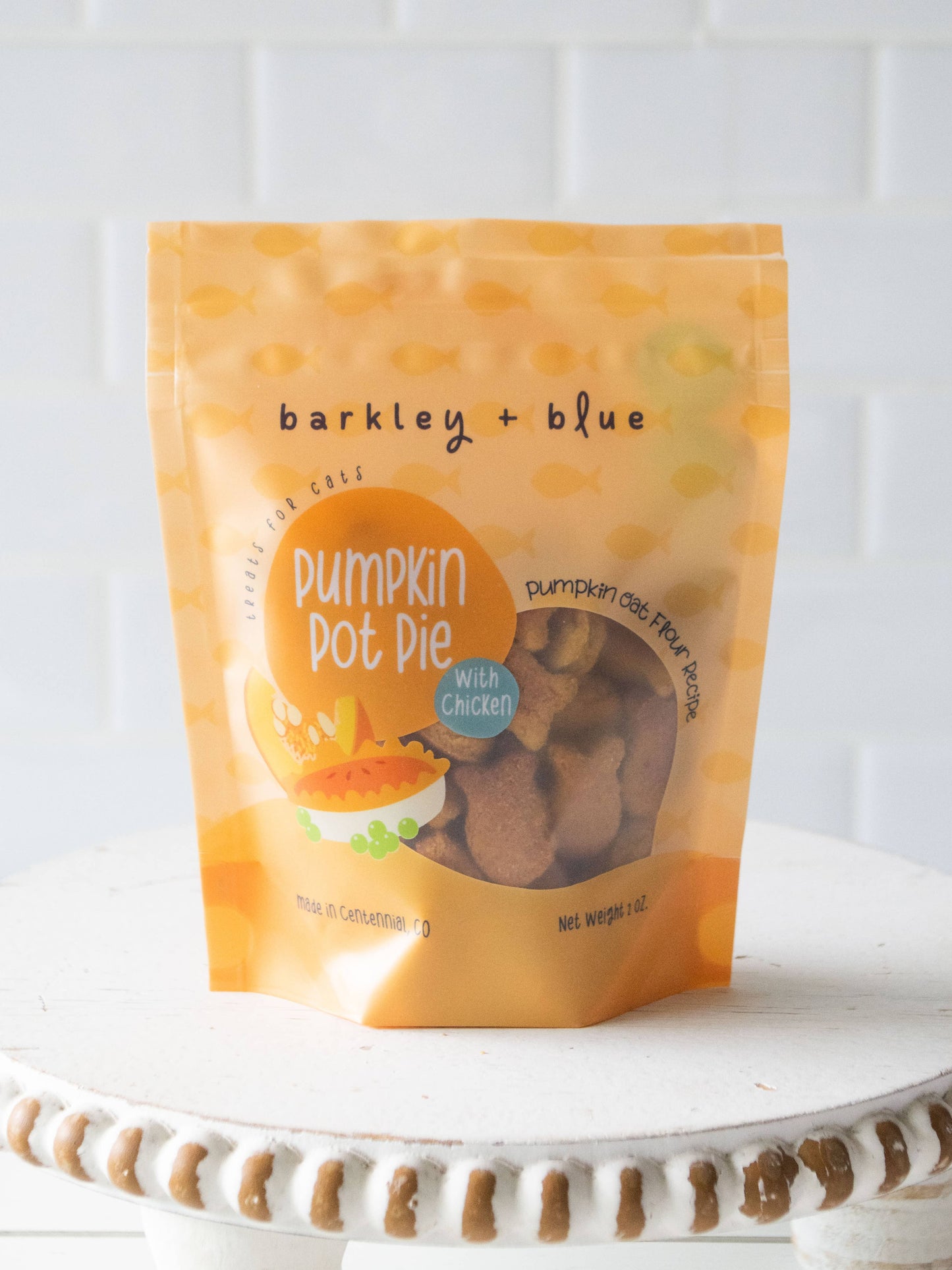 Pumpkin Pot Pie - Cat Treat Biscuits for Fall