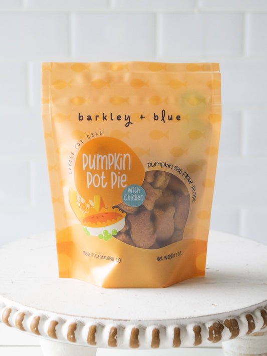 Pumpkin Pot Pie - Cat Treat Biscuits for Fall