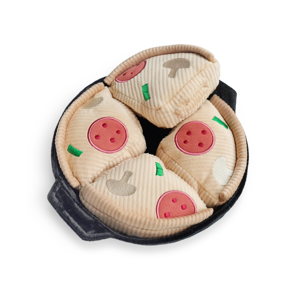 Deep Dish Pizza Dog Enrichment Toy