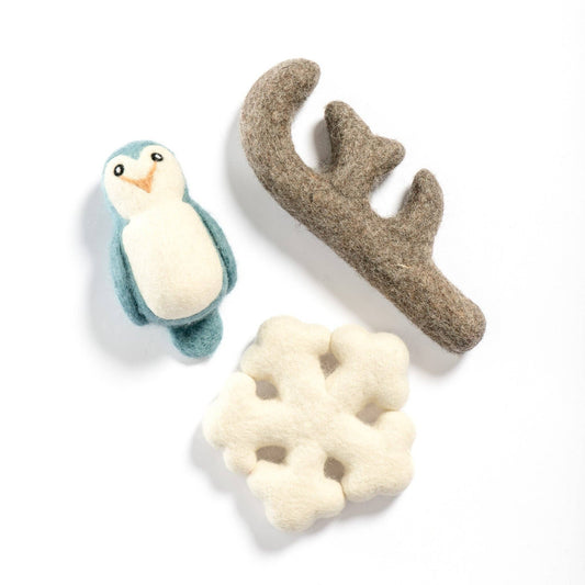 Snowflake Wool Felt Toy