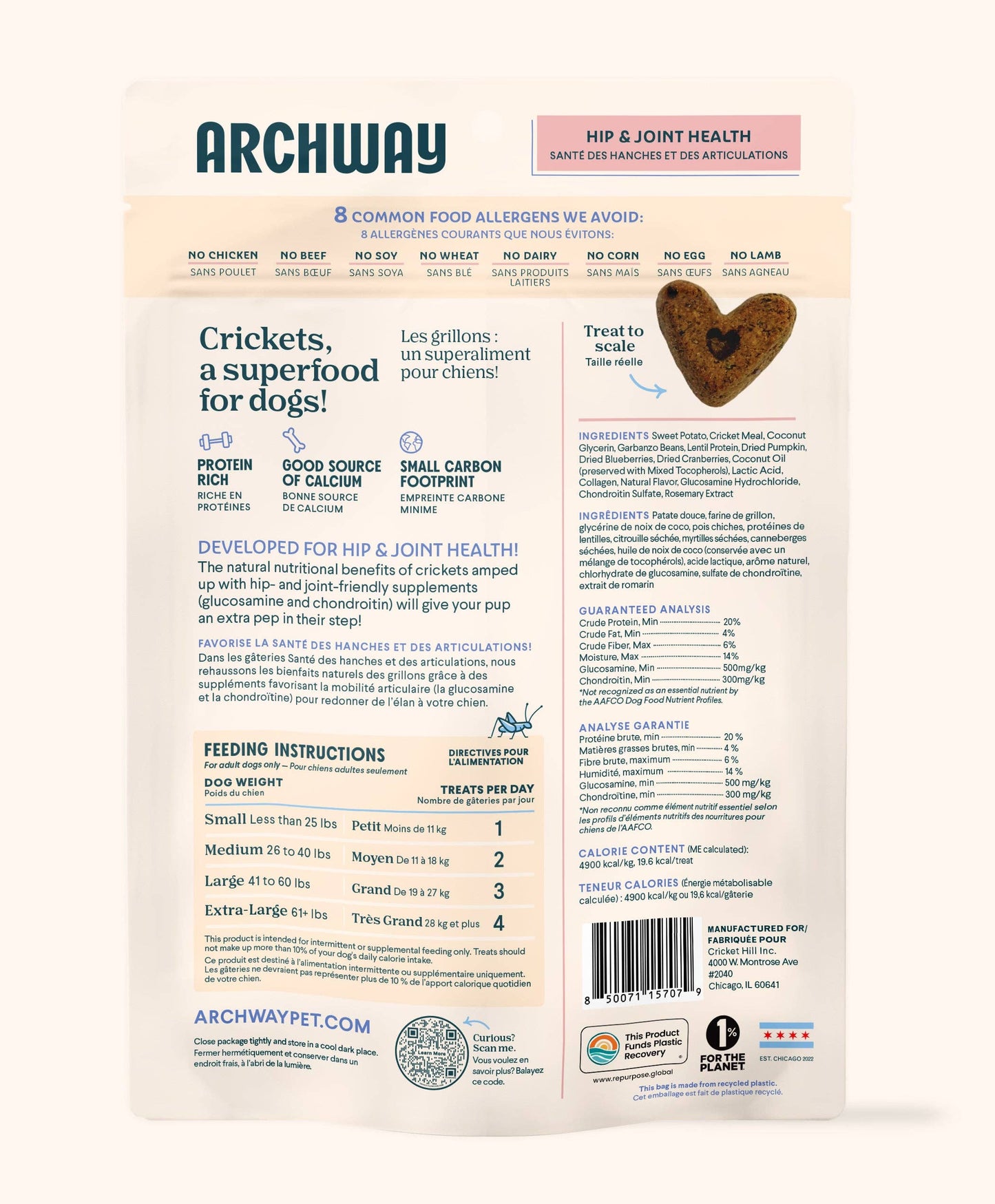 Hypoallergenic Hip & Joint Support Dog Treat