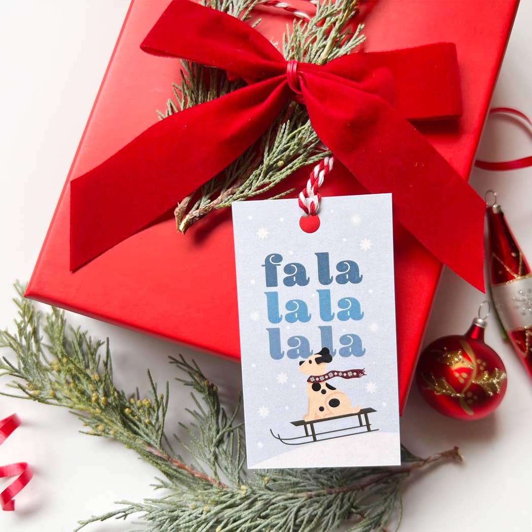 Christmas Gift Tag Set: Dog-Themed