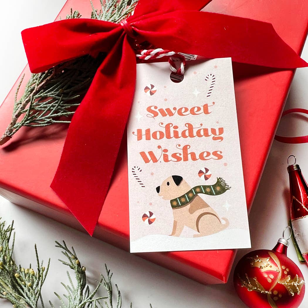 Christmas Gift Tag Set: Dog-Themed