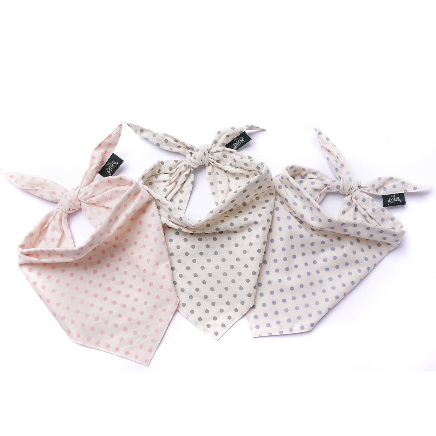 Polka Dot Green Dog Bandana