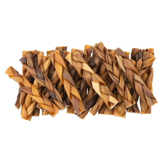 Braided Collagen Stick Dog Chews – 6” Thick