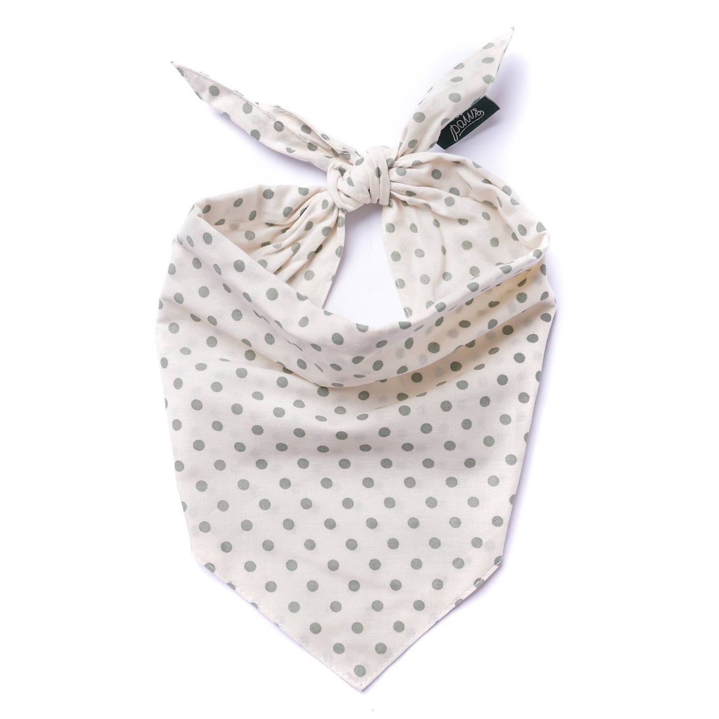 Polka Dot Green Dog Bandana