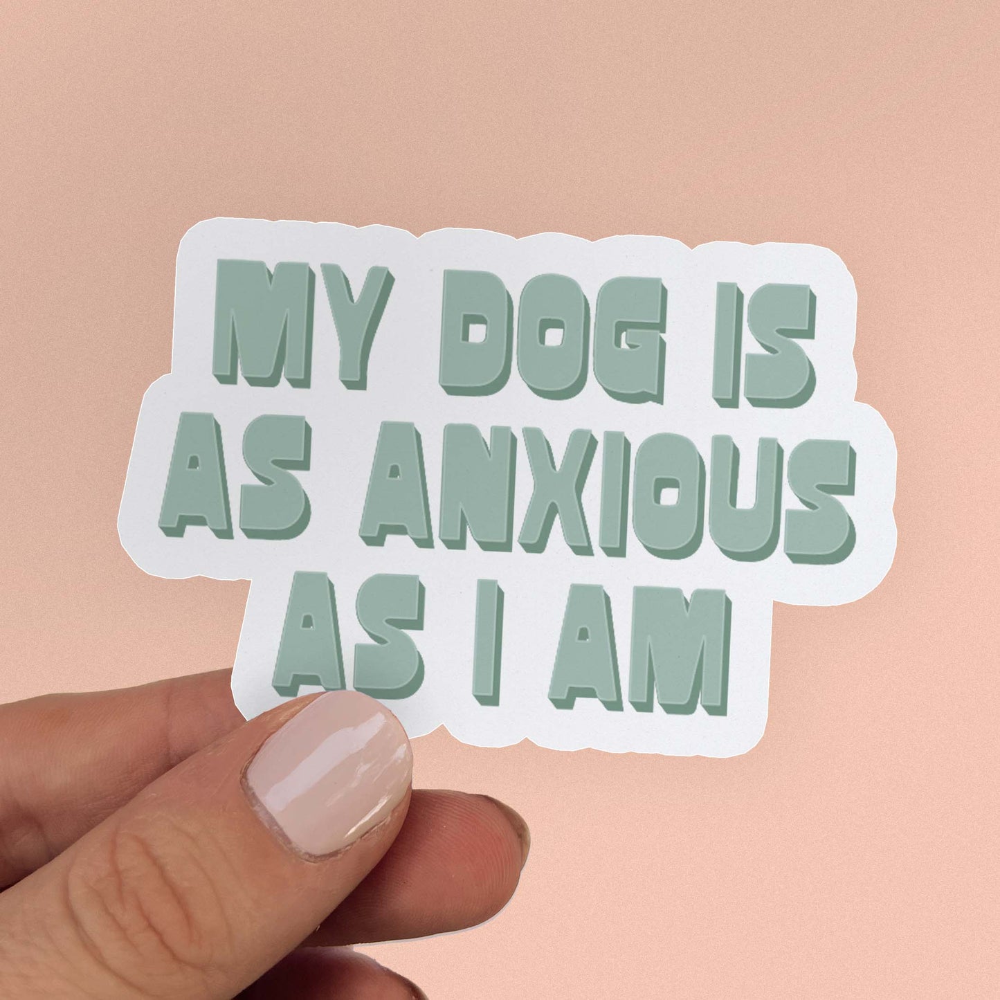 Anxious Dog Sticker