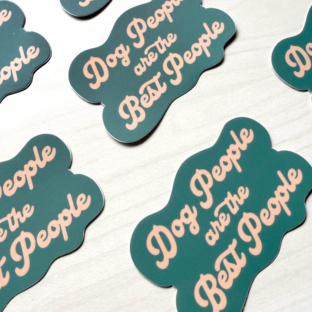Dog People Are the Best People Sticker – Dog Lover Decal