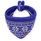Snow Day Fair Isle Knit Dog Bandana