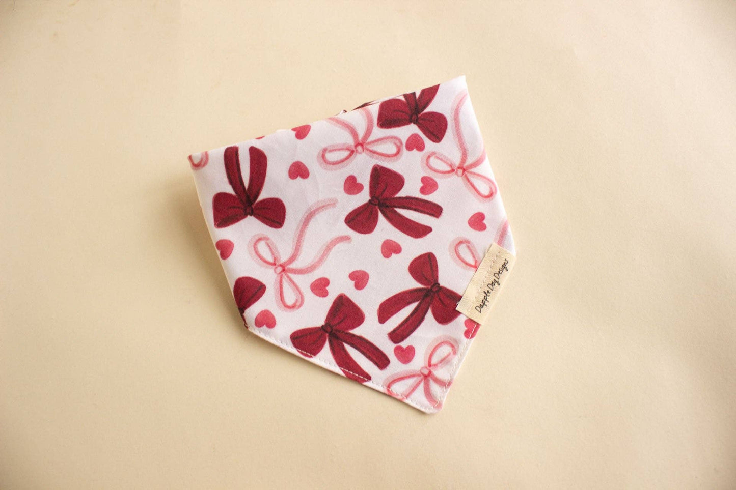Pink Bows Bandana - Valentine's Day Dog Bandana