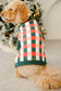 Rosy Plaid Dog Sweater