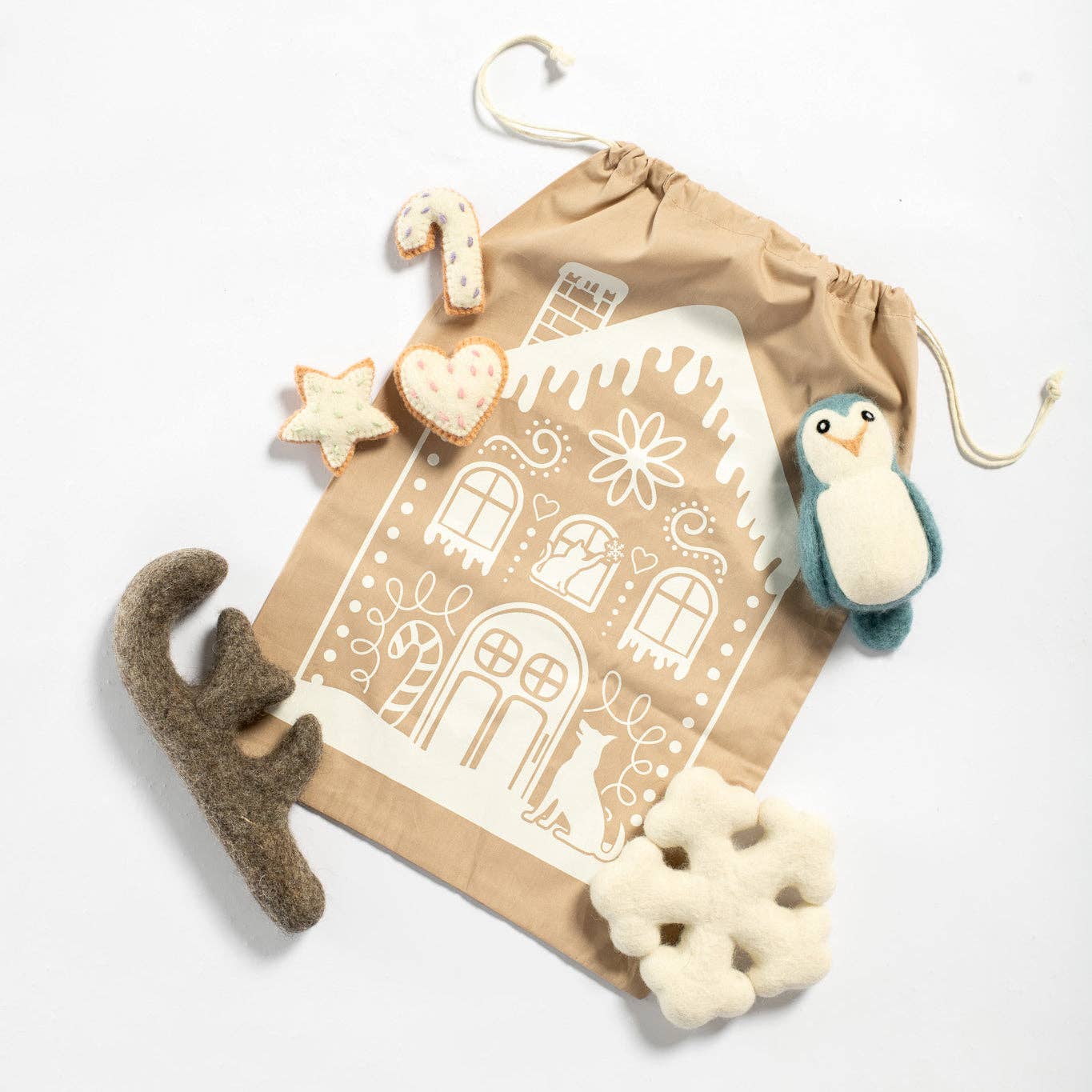 Snowflake Wool Felt Toy