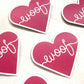 Woof Heart Dog Sticker