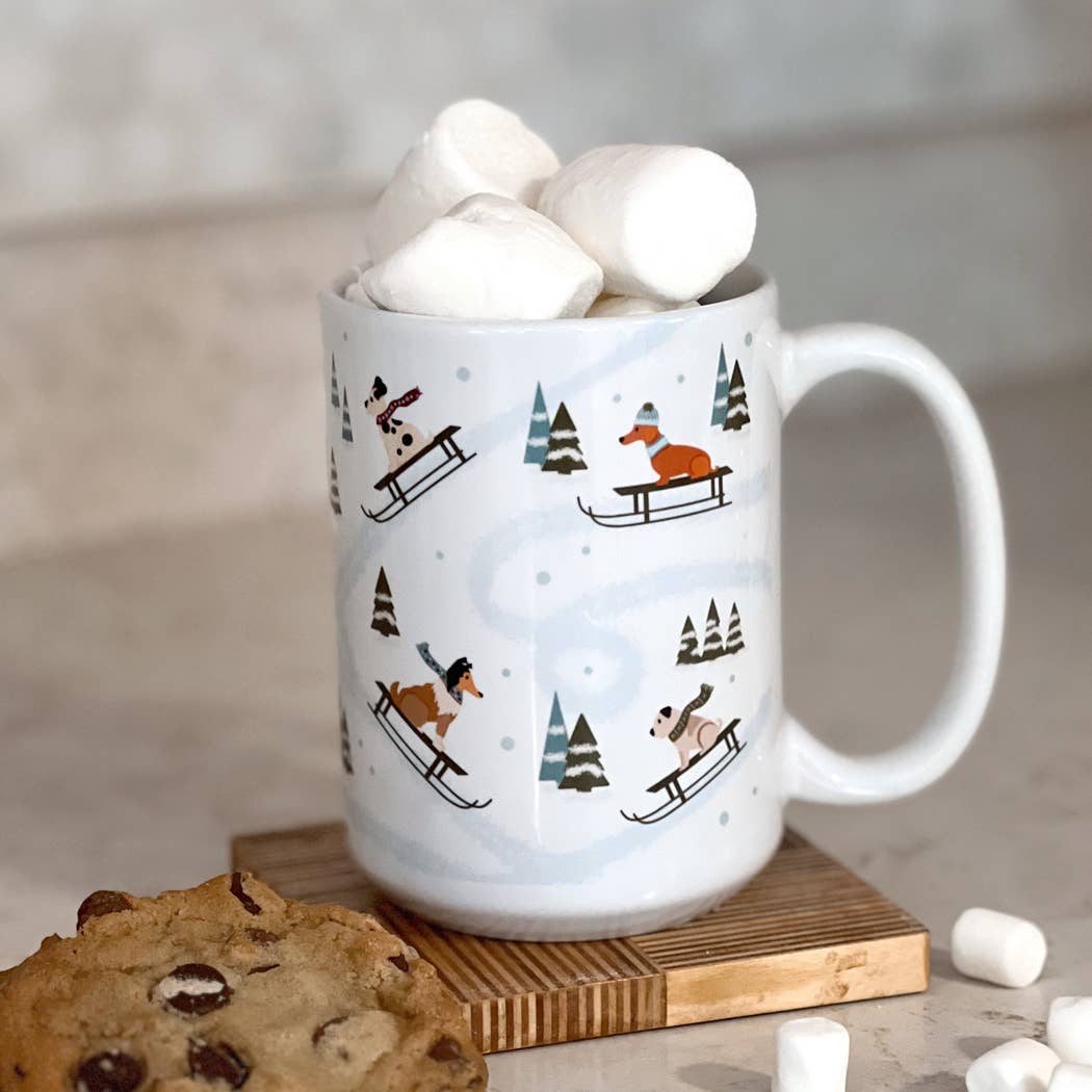 Dog Sledding Winter Mug