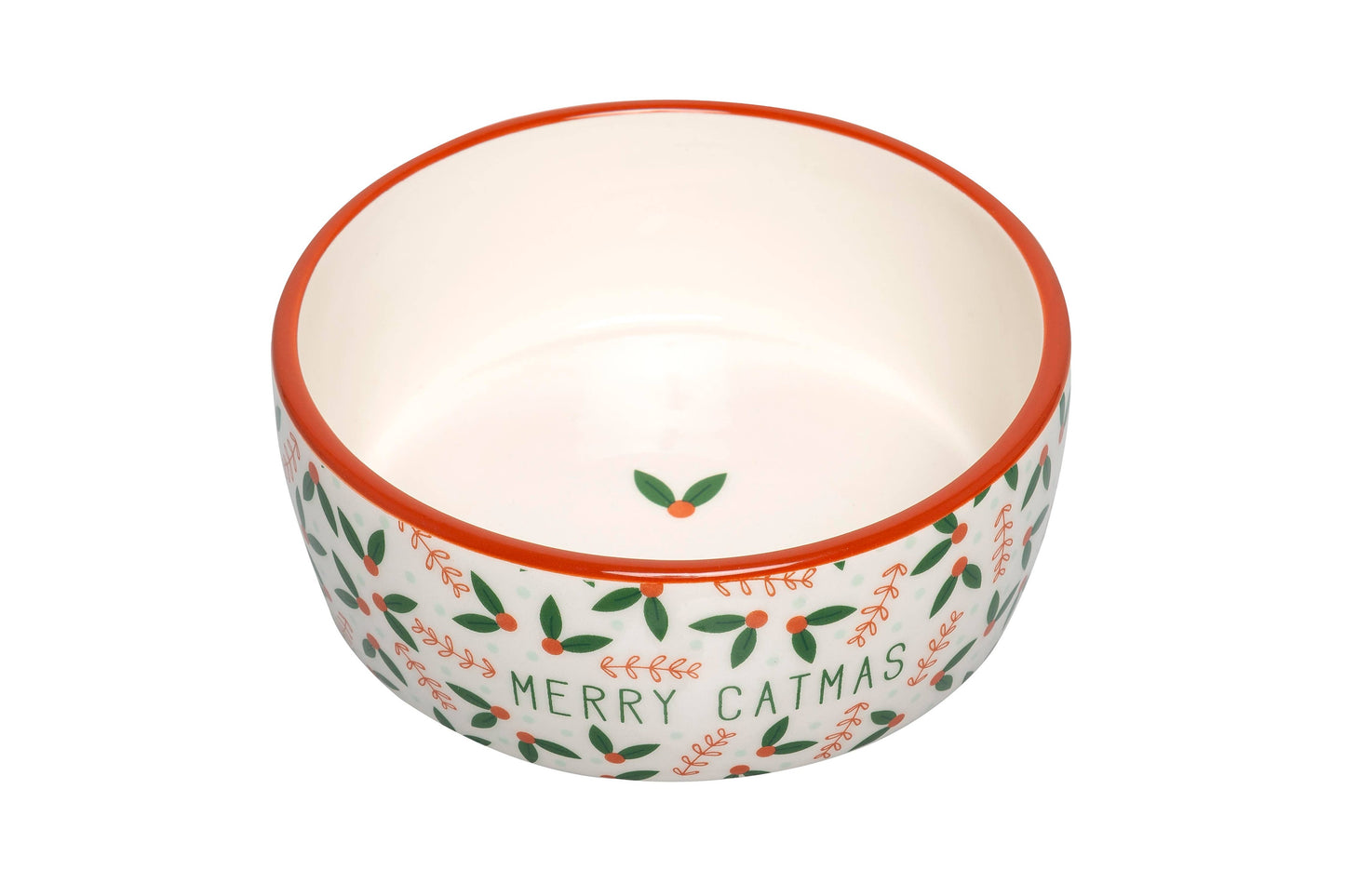 Merry Catmas, Cat Holiday And Christmas Feeding Bowl