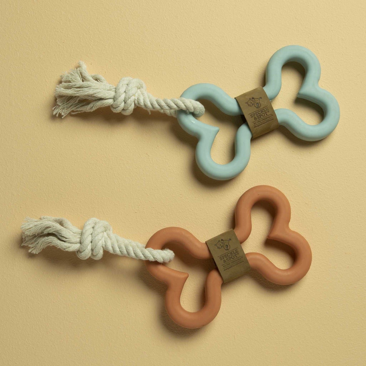 Tug & Fetch Rubber Bone Dog Toy