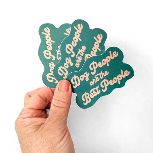 Dog People Are the Best People Sticker – Dog Lover Decal