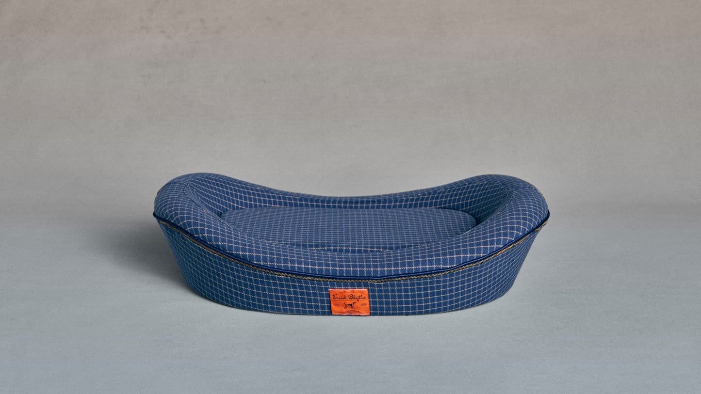 Timeless Dog Bed in Wren's Blueprint