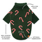 Candy Canes Holiday Dog Sweater