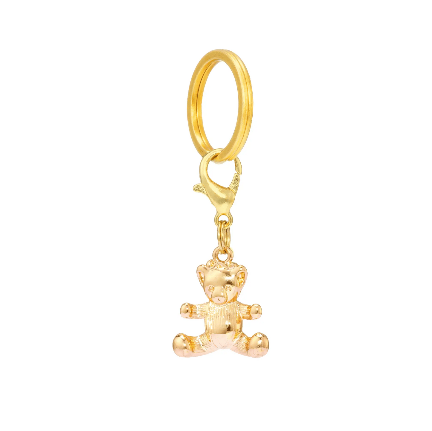 Gold Bear Collar Charm