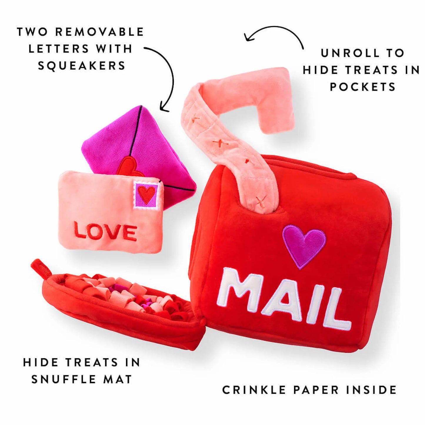Love Letters Interactive Snuffle Dog Toy