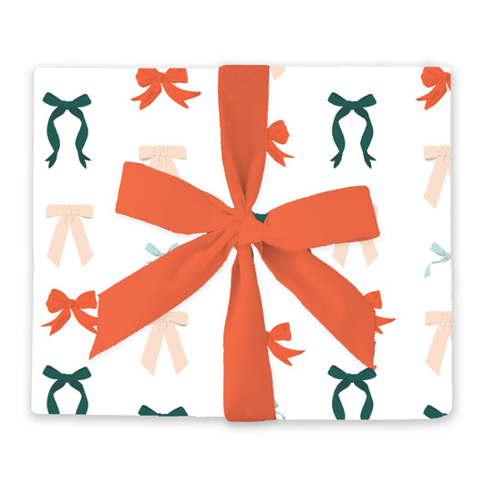 Holiday Bows Wrapping Paper Continuous Roll