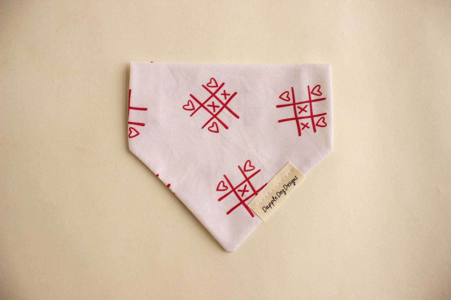 Tic-Tac-Toe Bandana - Valentine's Day Dog Bandana