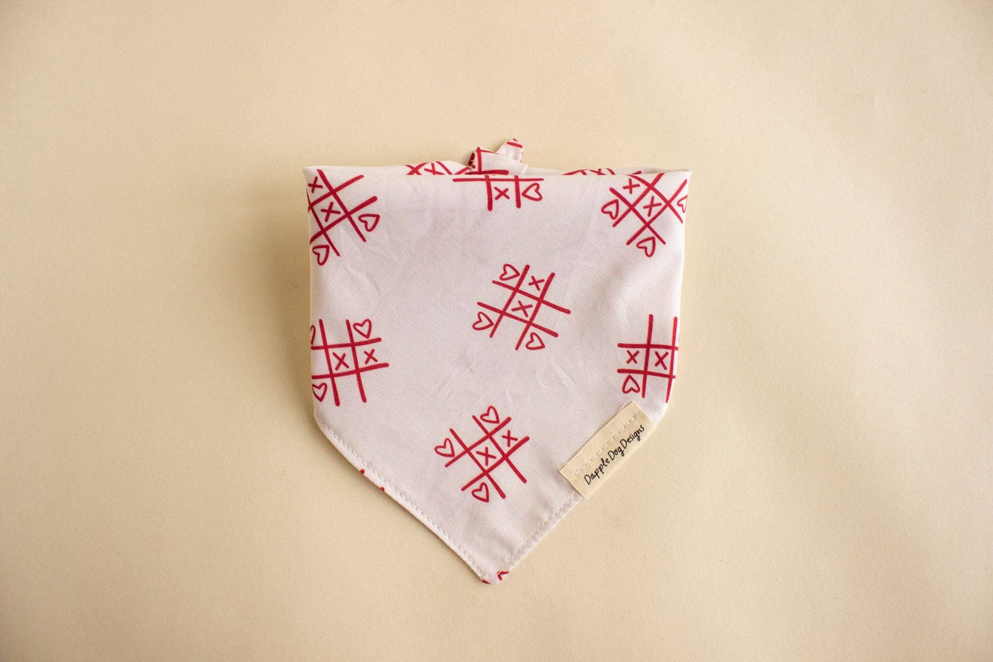 Tic-Tac-Toe Bandana - Valentine's Day Dog Bandana