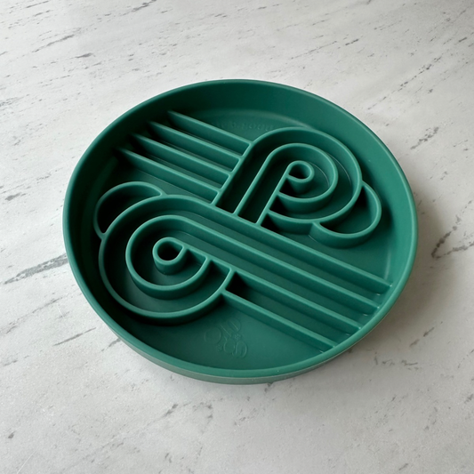 Zoomies slow feeder bowl | zucchini