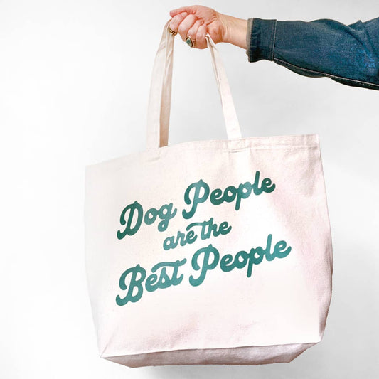 Dog People Are the Best People Large Tote Bag