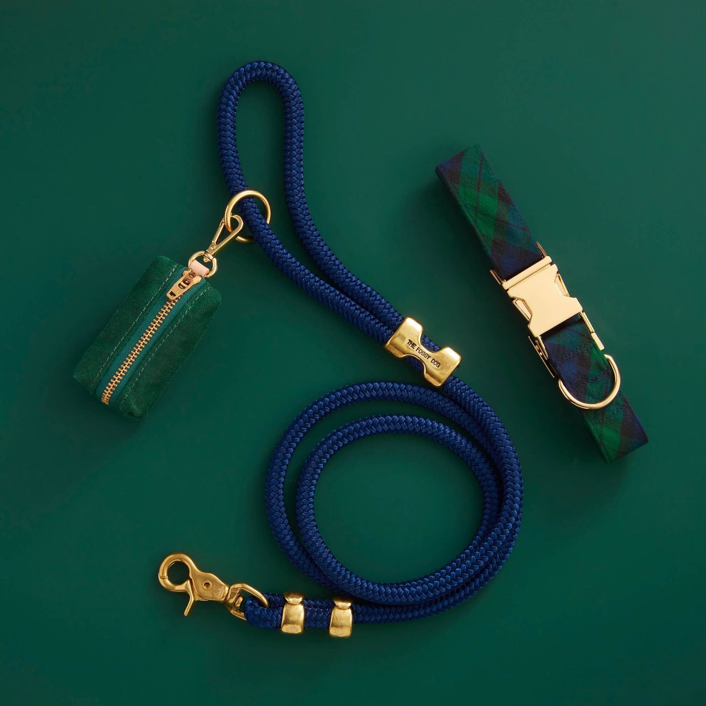 Evergreen Waxed Canvas Poop Bag Dispenser