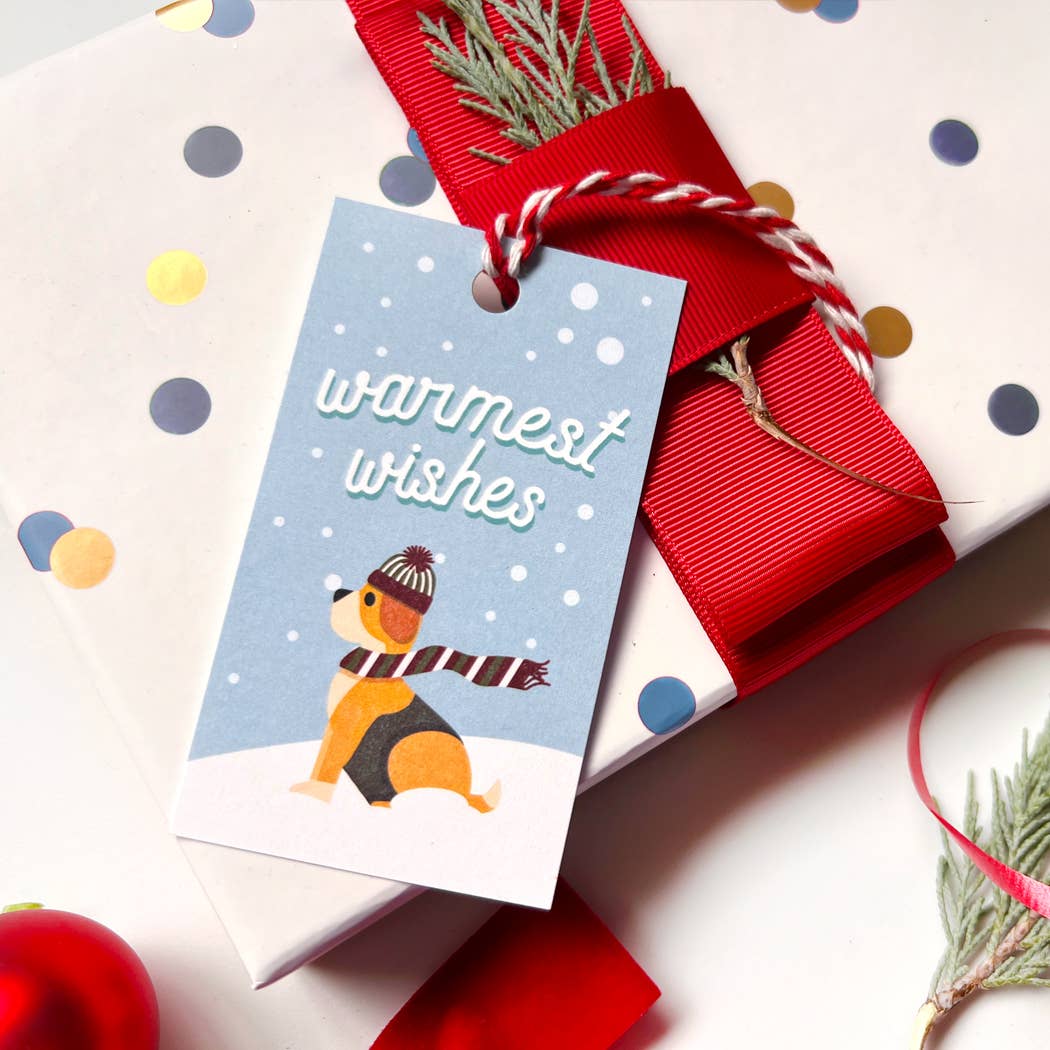 Christmas Gift Tag Set: Dog-Themed