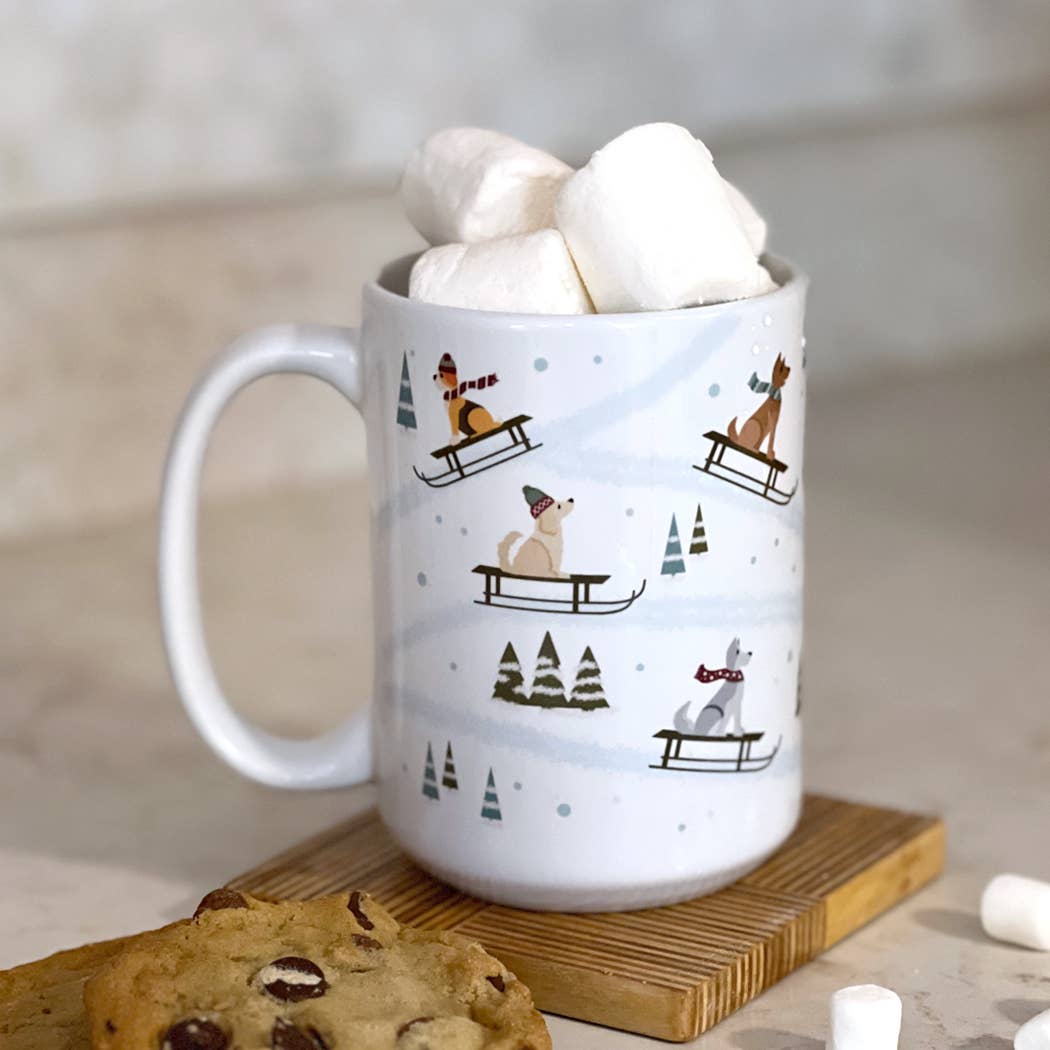 Dog Sledding Winter Mug
