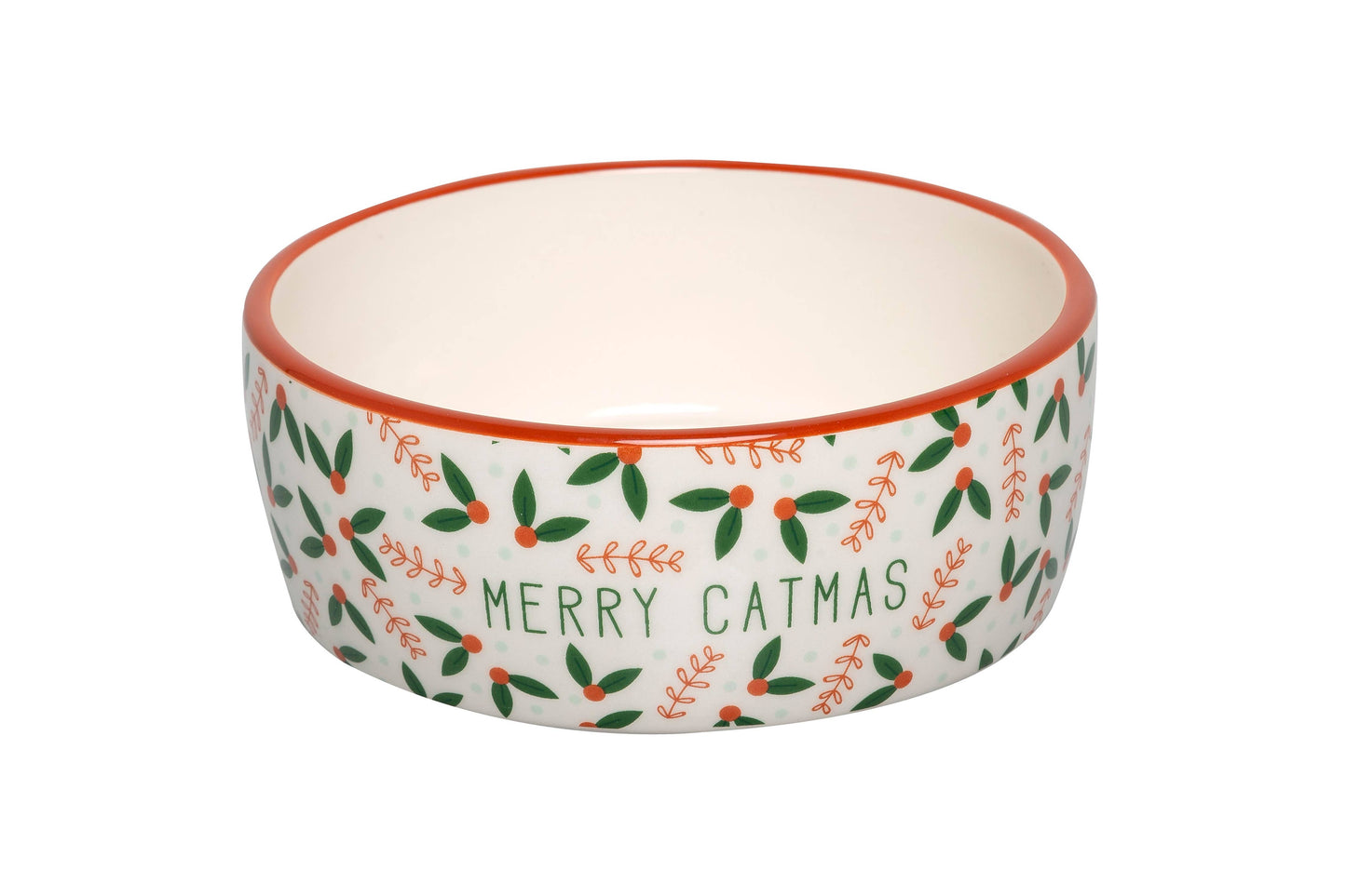Merry Catmas, Cat Holiday And Christmas Feeding Bowl