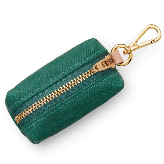 Evergreen Waxed Canvas Poop Bag Dispenser