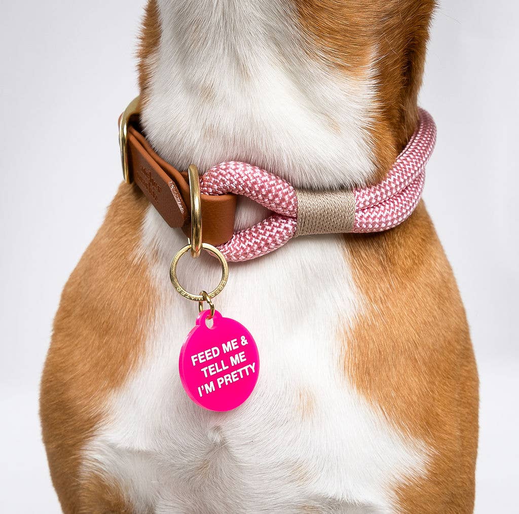 Feed Me & Tell Me I'm Pretty Pet Tag