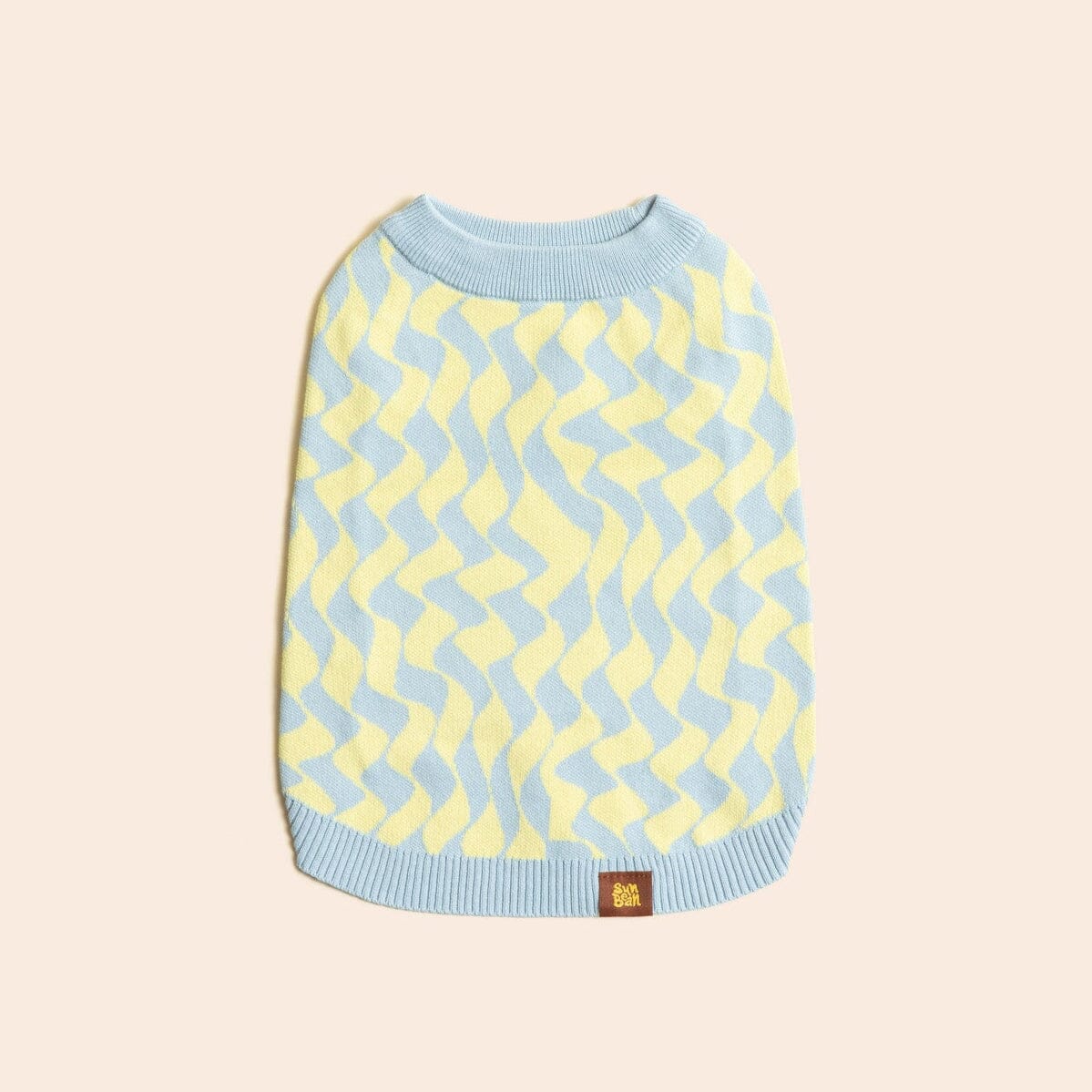 Seaside Swirl Cotton Knitted Dog Vest